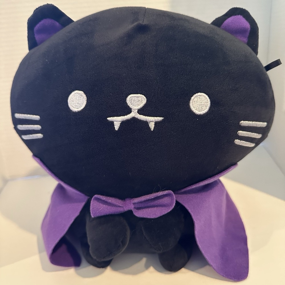 Mimicoco Vampire Smokey‎ Black Cat 12 Inch Halloween Weighted Plush Toy Doll